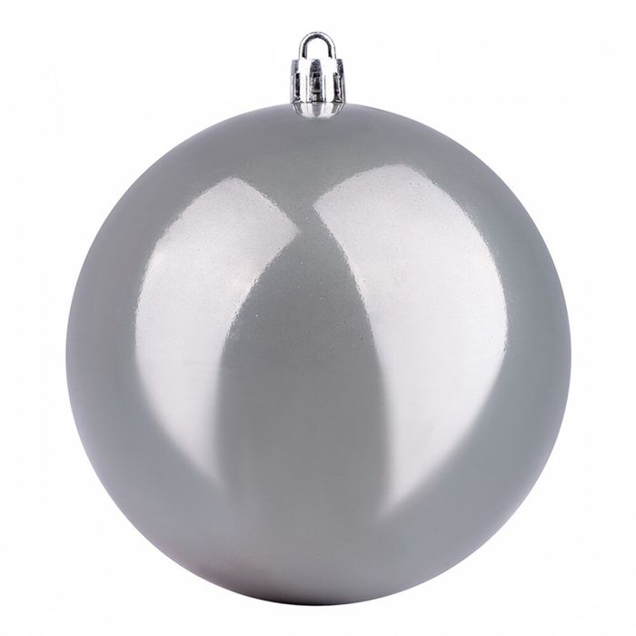 Шар новогодний Yes! Fun d-10 см, серый, перламутровый 973501 купить недорого в Ты Купи