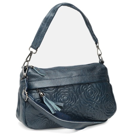 Жіноча шкіряна сумка Keizer k1840-blue купити недорого в Ти Купи