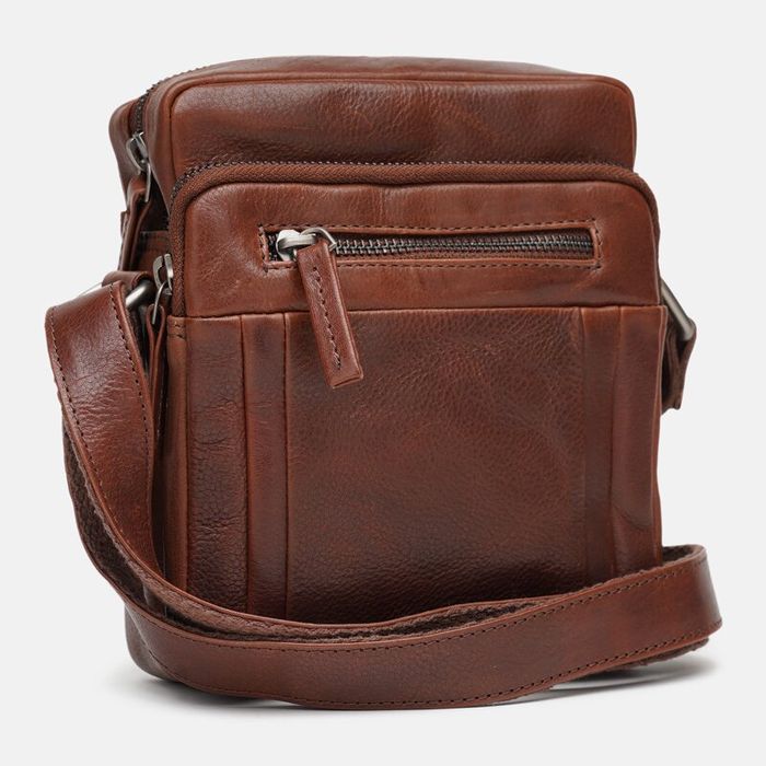 Чоловічі шкіряні сумки Ricco Grande 1FSL-931-brown купити недорого в Ти Купи