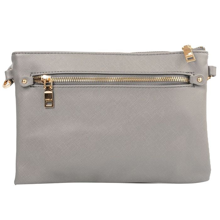 Женская сумка-клатч из кожзама AMELIE GALANTI A991705-grey купить недорого в Ты Купи