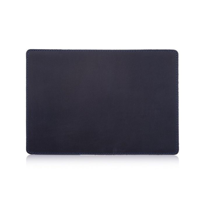 Обкладинка для паспорта зі шкіри HiArt PC-01 Shabby Ink Темно-синій купити недорого в Ти Купи