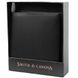 Мужской кожаный кошелек Smith & Canova 90015 Asquith (Black-Burgundy)