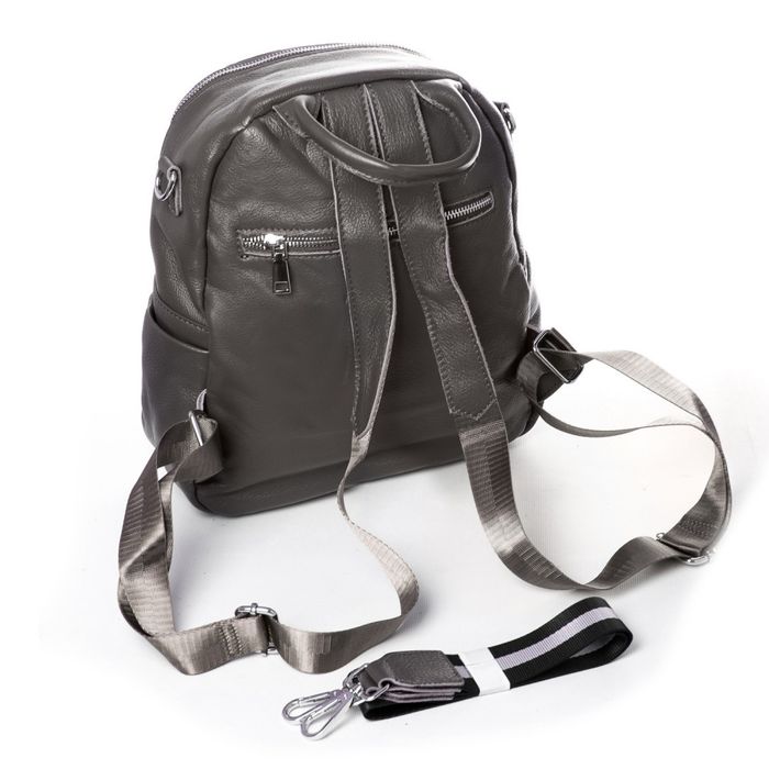 Жіночий рюкзак шкіряний ALEX RAI 8907-9* grey купити недорого в Ти Купи