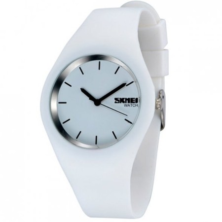 Жіночий годинник Skmei Rubber White II (одна тисяча триста вісімдесят сім) купити недорого в Ти Купи