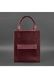 Сумка из натуральной кожи шоппер Бэтси BlankNote с карманом бордовая BN-BAG-10-1-VIN-KR