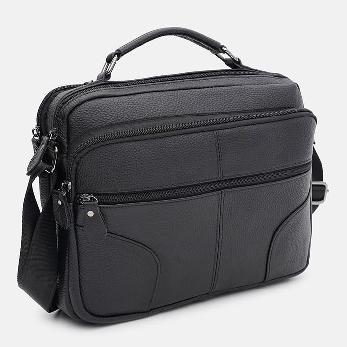 Мужская кожаная сумка Keizer K1710bl-black купить недорого в Ты Купи