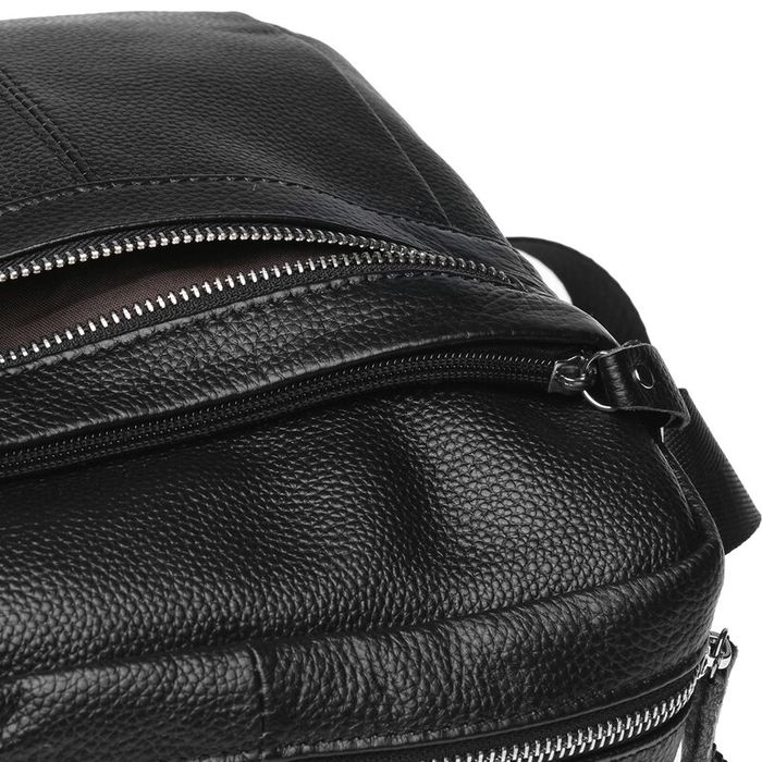 Чоловічі шкіряні сумки через плече Keizer K19980-black купити недорого в Ти Купи
