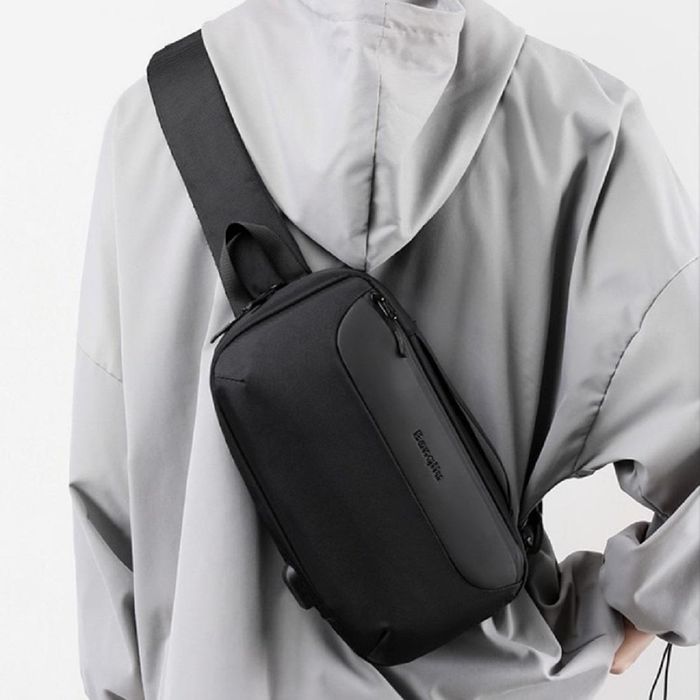 Стильная мужская текстильная сумка слинг Confident ATN02-186A купить недорого в Ты Купи