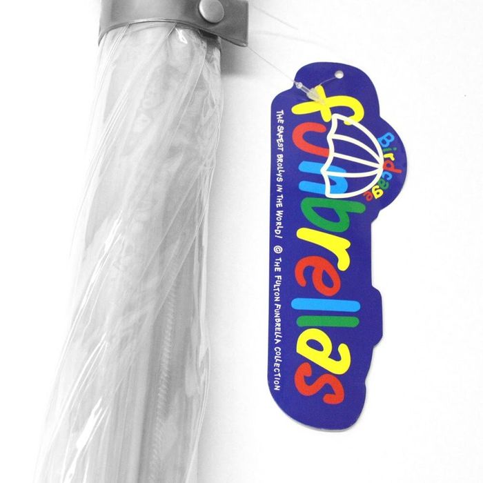Дитяча механічна парасолька-тростина Fulton Funbrella-2 C603 Silver (Срібний) купити недорого в Ти Купи