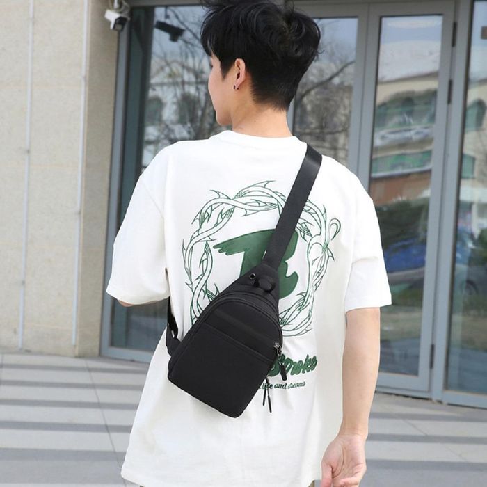 Мужская текстильная сумка слинг Confident ATN01-123-1A купить недорого в Ты Купи