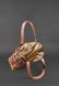 Шкіряна плетена жіноча сумка BlankNote Пазл L світло-коричнева Crazy Horse - BN-BAG-33-K-KR