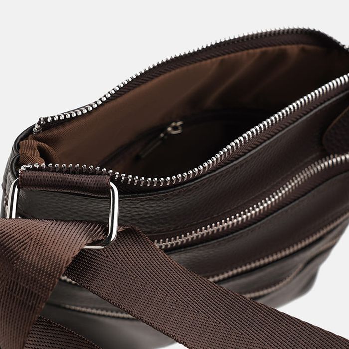 Мужская кожаная сумка Keizer K1301br-brown купить недорого в Ты Купи