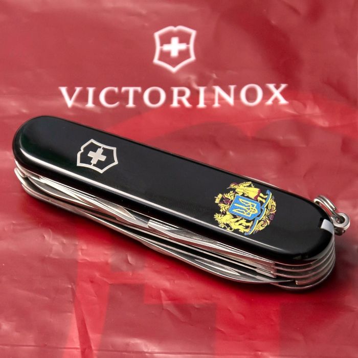 Складной нож Victorinox HUNTSMAN UKRAINE Большой Герб Украины 1.3713.3_T0400u купить недорого в Ты Купи