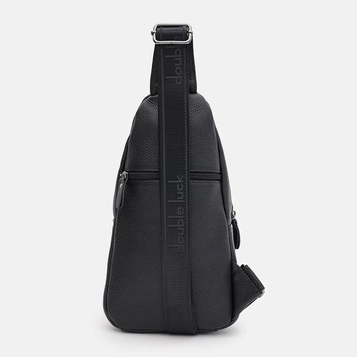 Мужской кожаный рюкзак через плечо Keizer K14040bl-black купить недорого в Ты Купи