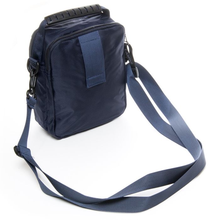Чоловіча сумка через плече або на блакитному ремені Lanpad 8382 купити недорого в Ти Купи