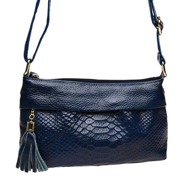 Жіноча шкіряна сумка Keizer K11181-blue купити недорого в Ти Купи