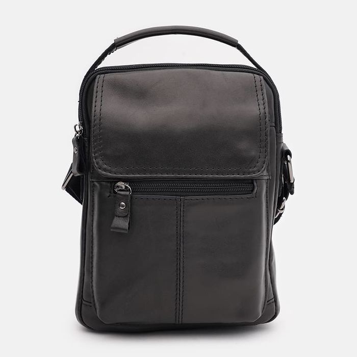 Мужская кожаная сумка Keizer K1340bl-black купить недорого в Ты Купи