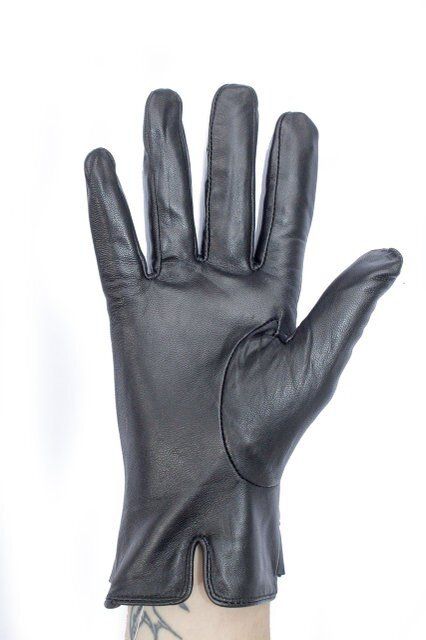 Черные женские перчатки из натуральной кожи Shust Gloves М купить недорого в Ты Купи