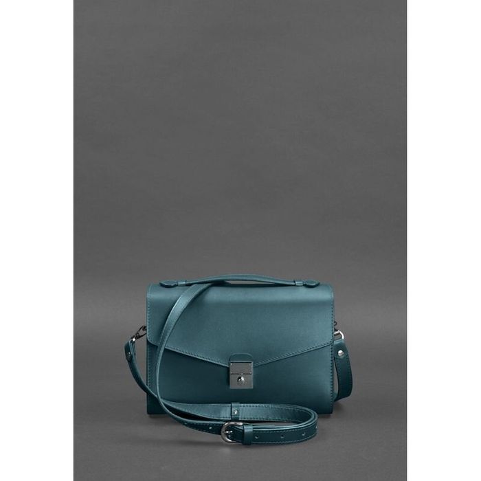 Жіноча шкіряна сумка-кроссбоді BlankNote Lola Зелена (BN-BAG-35-malachite) купити недорого в Ти Купи