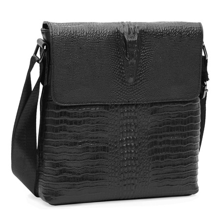 Мужская кожаная сумка Keizer K18159bl-black купить недорого в Ты Купи