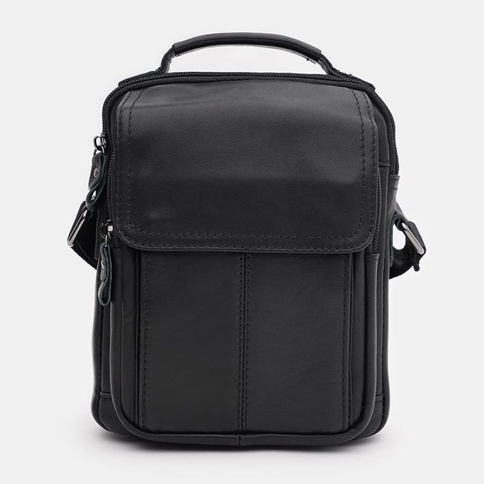 Мужская кожаная сумка Keizer K1337bl-black купить недорого в Ты Купи