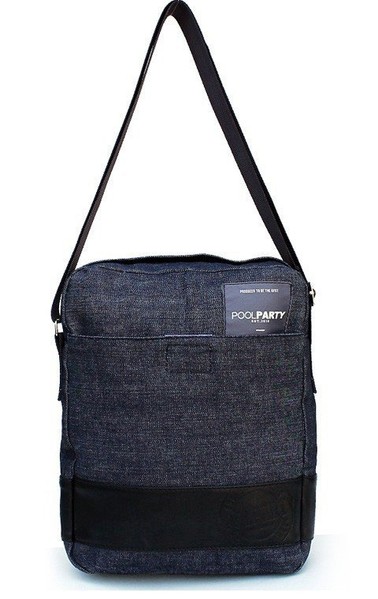 Молодіжна сумка - планшет з бавовни Poolparty джинс купити недорого в Ти Купи