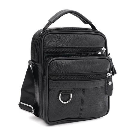Чоловіча шкіряна сумка Keizer K1722bl-black купити недорого в Ти Купи