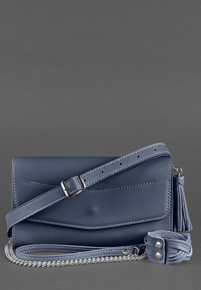 Жіноча сумка BlankNote «Еліс» bn-bag-7-navy-blue купити недорого в Ти Купи