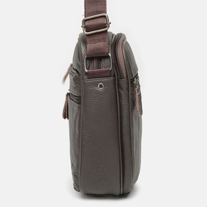 Чоловіча шкіряна сумка Keizer K1688-brown купити недорого в Ти Купи