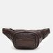 Мужская кожаная сумка на пояс Keizer K18014br-brown