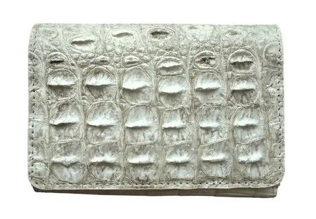 Кошелек из натуральной кожи крокодила Ekzotic Leather cw128 купить недорого в Ты Купи