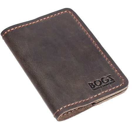 Кожаная темно-коричневая обложка на паспорт BOGZ p6m7s3 купить недорого в Ты Купи