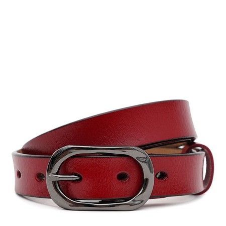 Женский кожаный ремень Borsa Leather CV1ZK-052r-red купить недорого в Ты Купи