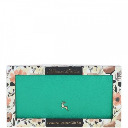 Жіночий шкіряний гаманець Ashwood J56 Gumdrop-Green із захистом RFID купити недорого в Ти Купи