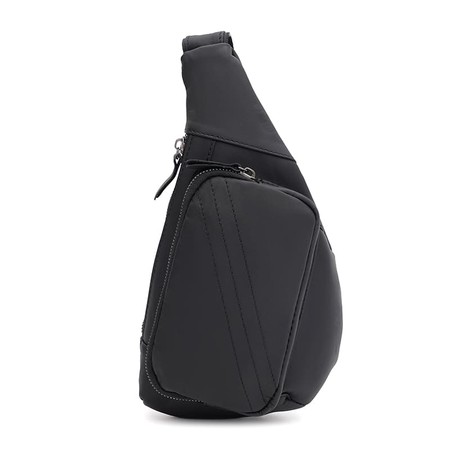 Чоловічий шкіряний рюзак через плече Keizer K18810bl-black купити недорого в Ти Купи