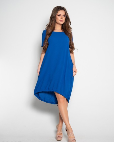 Сукня ISSA PLUS 10497 синій купити недорого в Ти Купи