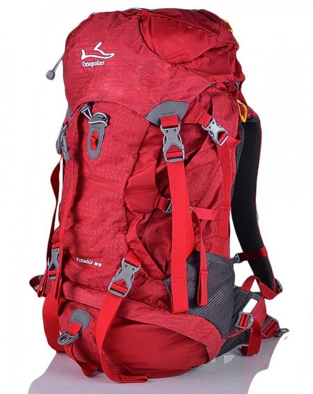 Красный - Женский вместительный рюкзак туриста ONEPOLAR купить недорого в Ты Купи