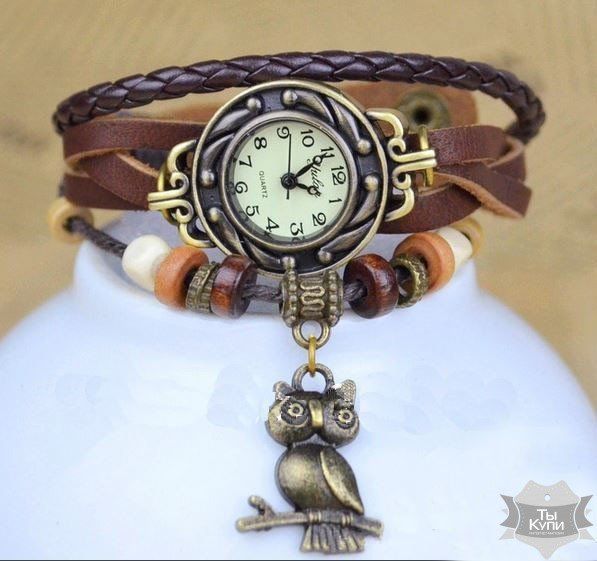 Женские часы CL Owl Brown (1339) купить недорого в Ты Купи