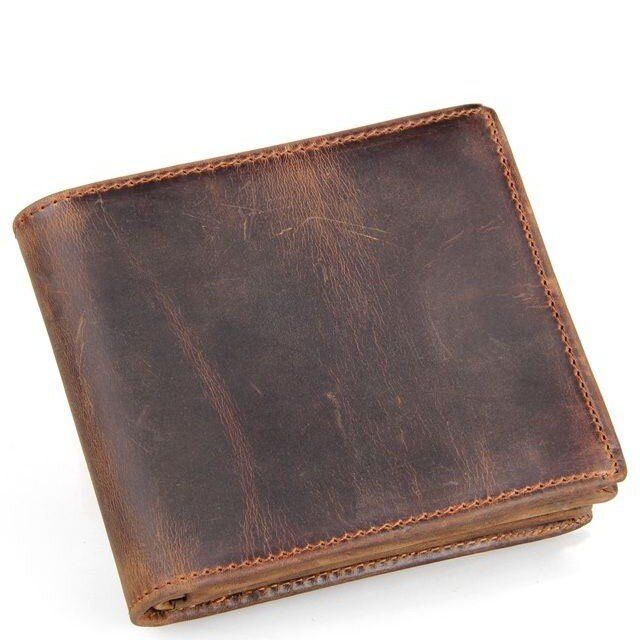 Чоловічий шкіряний гаманець Vintage 14222 Коричневий купити недорого в Ти Купи
