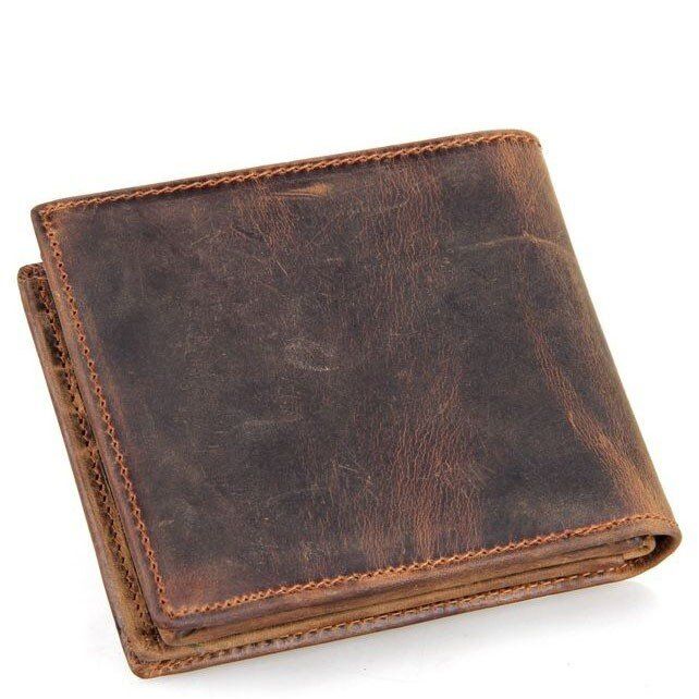 Чоловічий шкіряний гаманець Vintage 14222 Коричневий купити недорого в Ти Купи