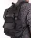 Чоловічий чорний рюкзак POOLPARTY Commando
