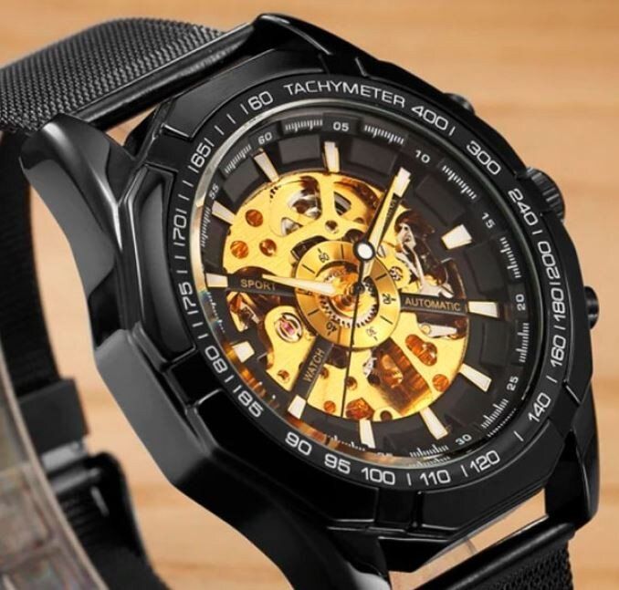 Чоловічий годинник скелетон ORKINA GOOD (одна тисяча сто шістьдесят-одна) купити недорого в Ти Купи