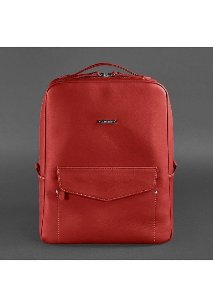 Женский кожаный рюкзак BlankNote Cooper красный- BN-BAG-19-RED купить недорого в Ты Купи