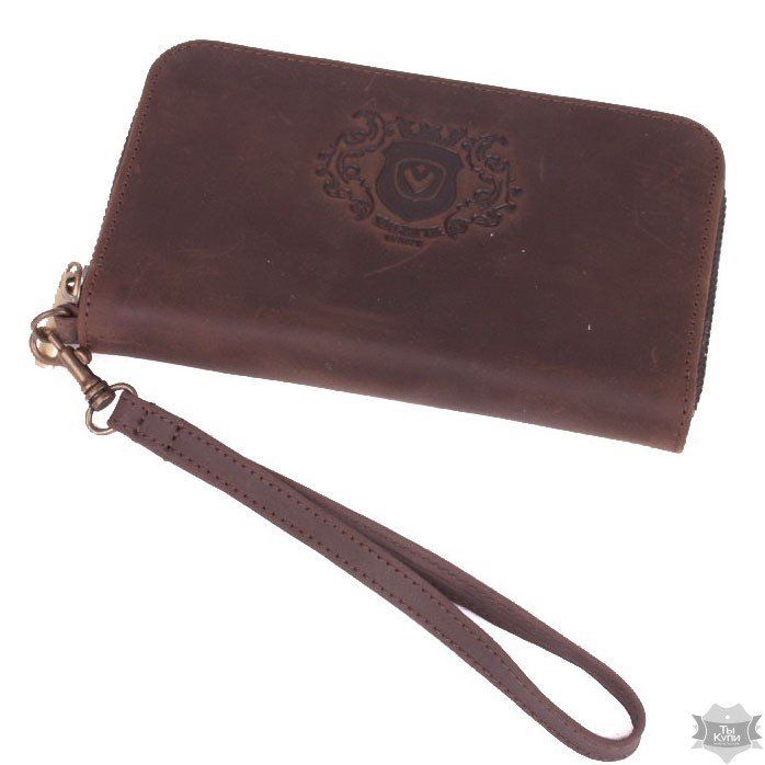 Чоловічий шкіряний коричневий гаманець Valenta С1045610 купити недорого в Ти Купи
