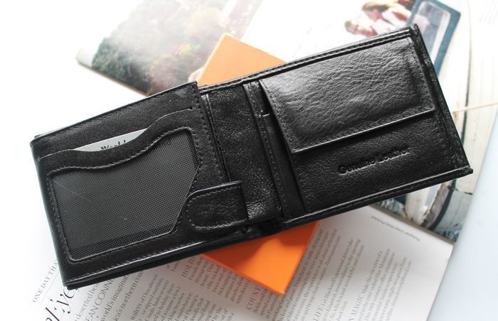 Кожаный мужской кошелек в коробке black kr26 купить недорого в Ты Купи
