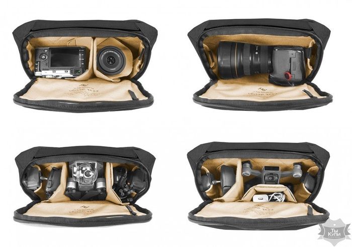 Сумка для фотоапарата Peak Design Everyday Sling 5 L Black BSL-5-BK-1 купити недорого в Ти Купи