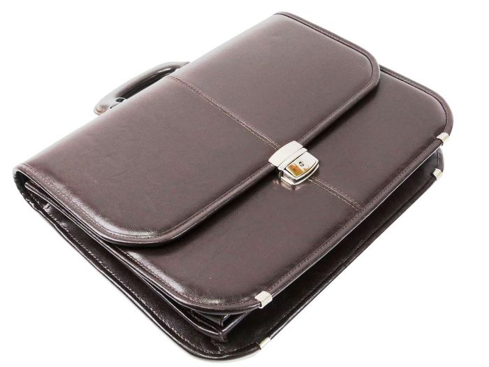 Чоловічий еко-шкірний портфель JPB, TE-40 коричневий купити недорого в Ти Купи