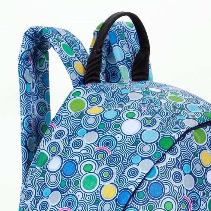 Школьный ранец для девочки круги Dolly 596 синий купить недорого в Ты Купи