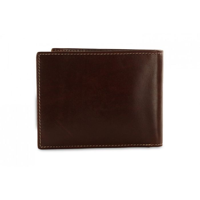 Кожаный мужской кошелек Redbrick RBWC0017 c RFID (brown) купить недорого в Ты Купи