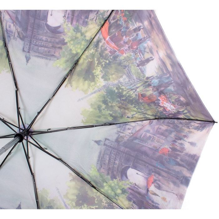 Жіночий різнокольоровий стильний парасолька автомат з малюнком ZEST купити недорого в Ти Купи